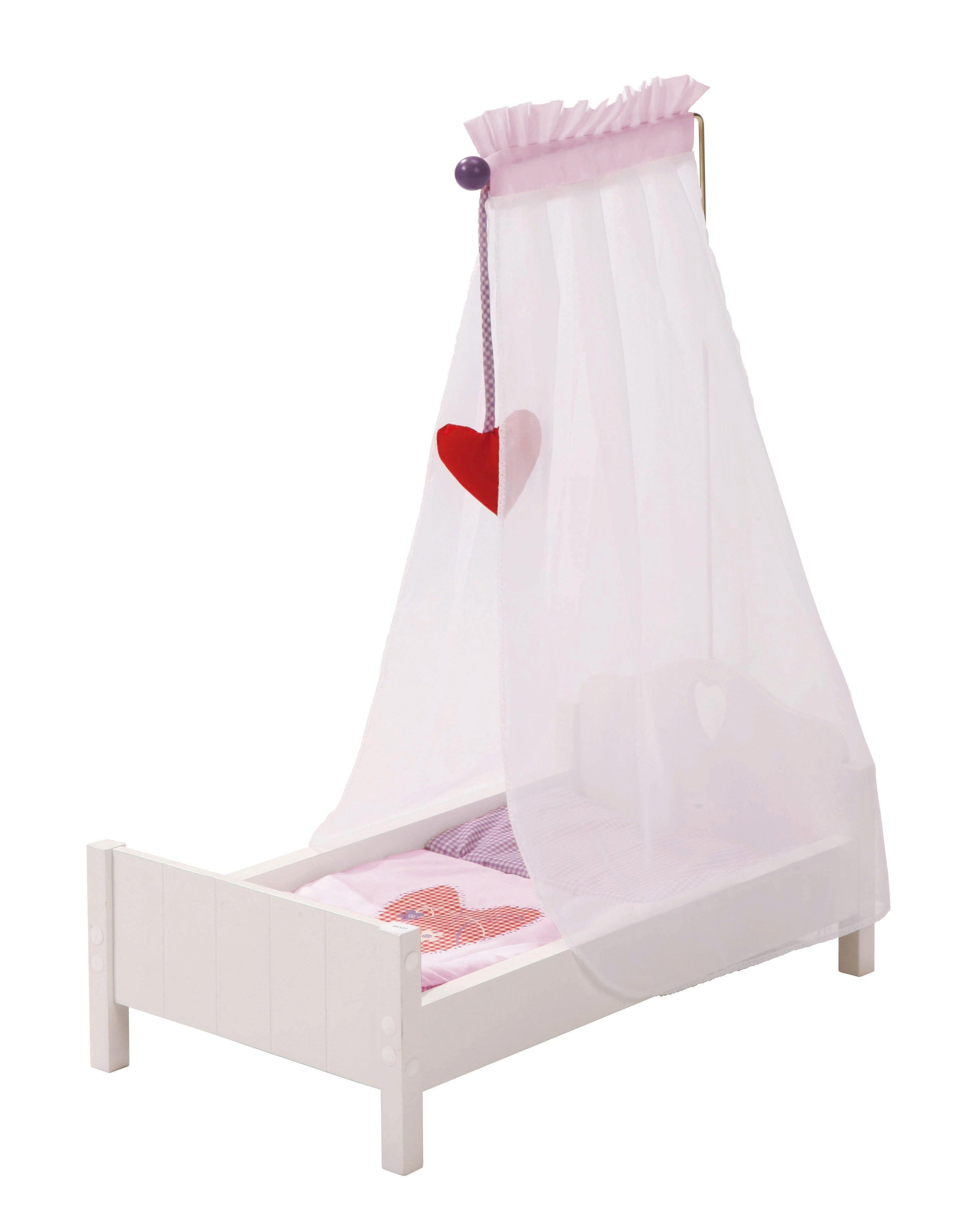 PUPPENSTANDBETT Fienchen - Weiß, Holzwerkstoff (30/60/52cm) - Roba