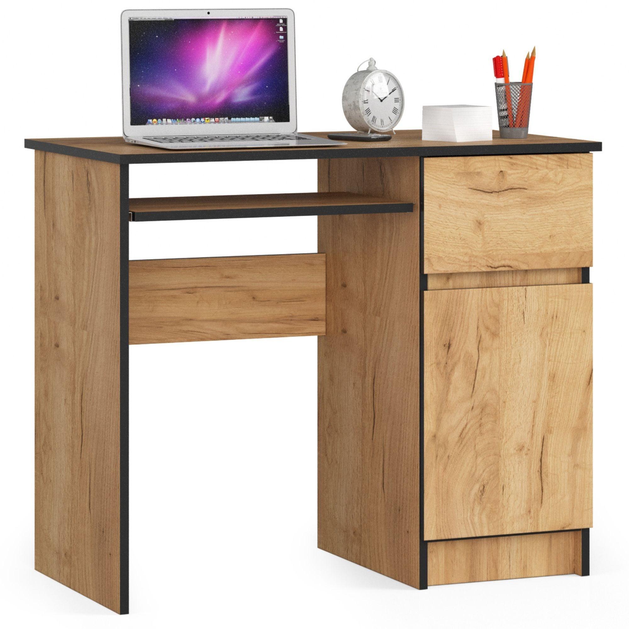 SCHREIBTISCH Eiche Craft 77/90/50 - Eiche San Remo, Holzwerkstoff (120/53.6/77cm) - RAUMHIRSCH FURNITURE