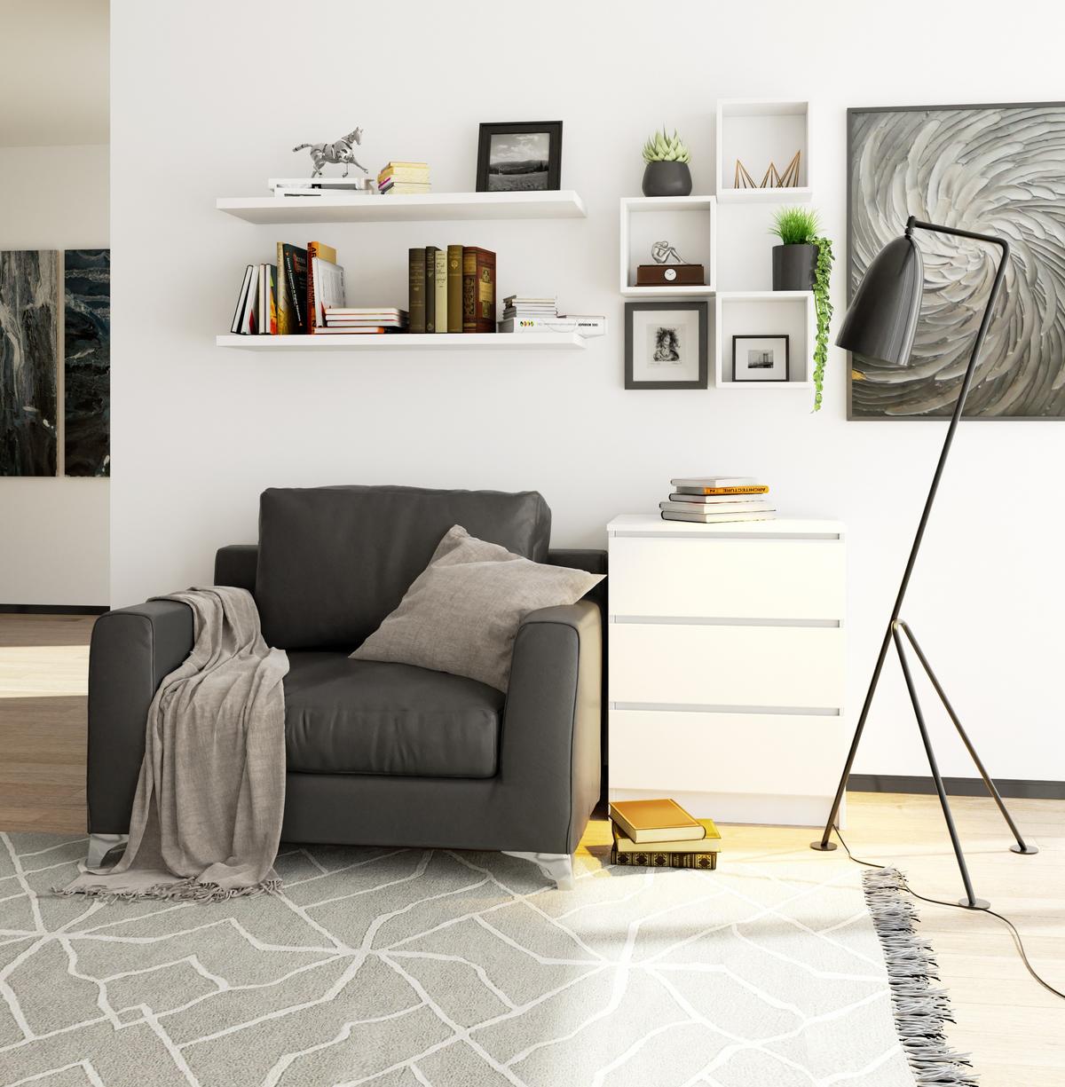 KOMMODE Weiß 77/60/40 - Weiß, Holzwerkstoff (60/77/40cm) - RAUMHIRSCH FURNITURE
