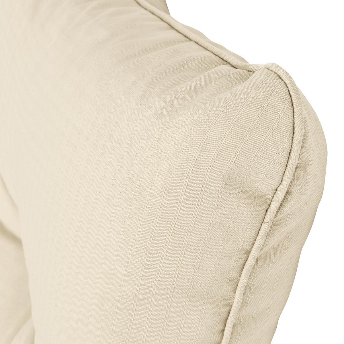 LOUNGEKISSEN Xluna Rücken 50/40/12 cm Natur - Naturfarben, Textil (50/40/12cm) - Beautissu 