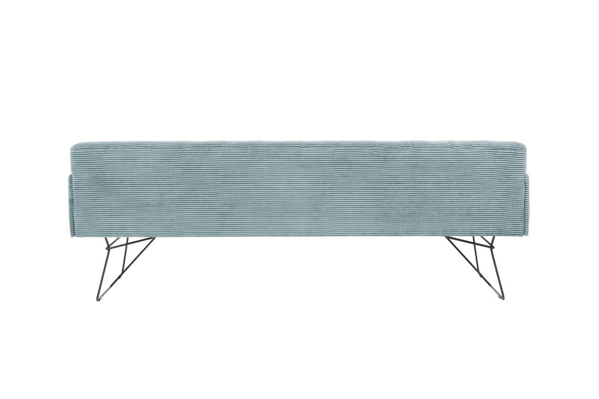ESSZIMMERBANK CHARME Hellblau Cord - Hellblau, Textil (166/85/69cm) - KAWOLA