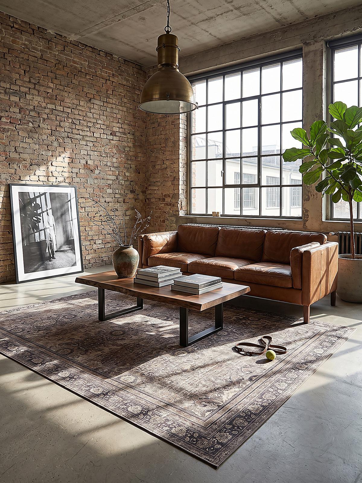 TEPPICH Kurzflor, waschbar, mit floralen Ornamenten, VERNANTE in Braun-Grau, 200 x 290 cm - Braun, Textil (200/290cm) - KADIMA DESIGN