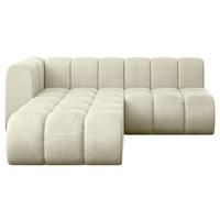 ECKSOFA modulares Sofa Darnel-L1 - 205x177x70 cm Beige - Beige, Holzwerkstoff/Textil (205/177cm) - ALTDECOR