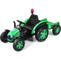 TRAKTOR 12V Grün - Grün, Kunststoff (151/70/68cm) - COSTWAY