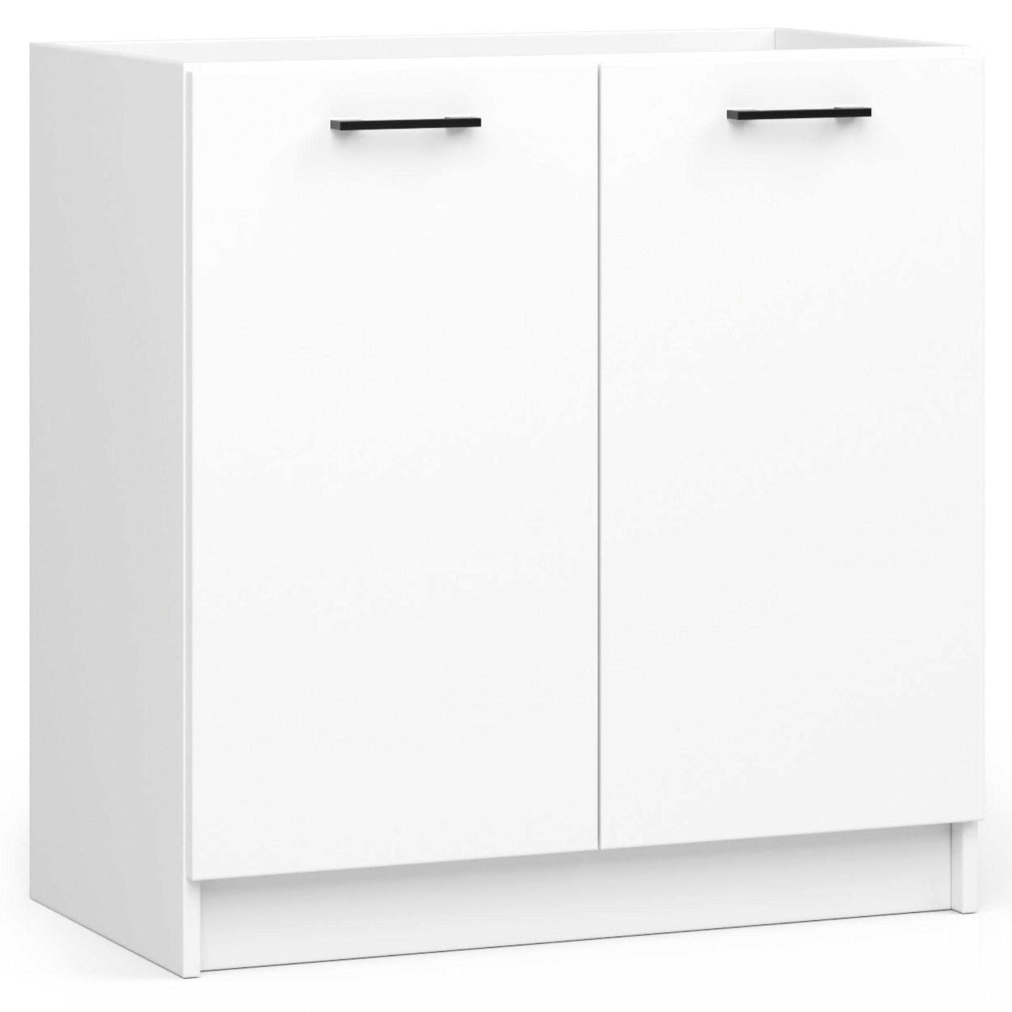 UNTERSCHRANK Weiß 82/80/46 - Weiß, Holzwerkstoff (80/82/46cm) - RAUMHIRSCH FURNITURE