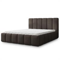 POLSTERBETT RANIS 200x200 cm mit Bettkästen - Braun - Braun, Holz/Textil (200/200cm) - MASSENO