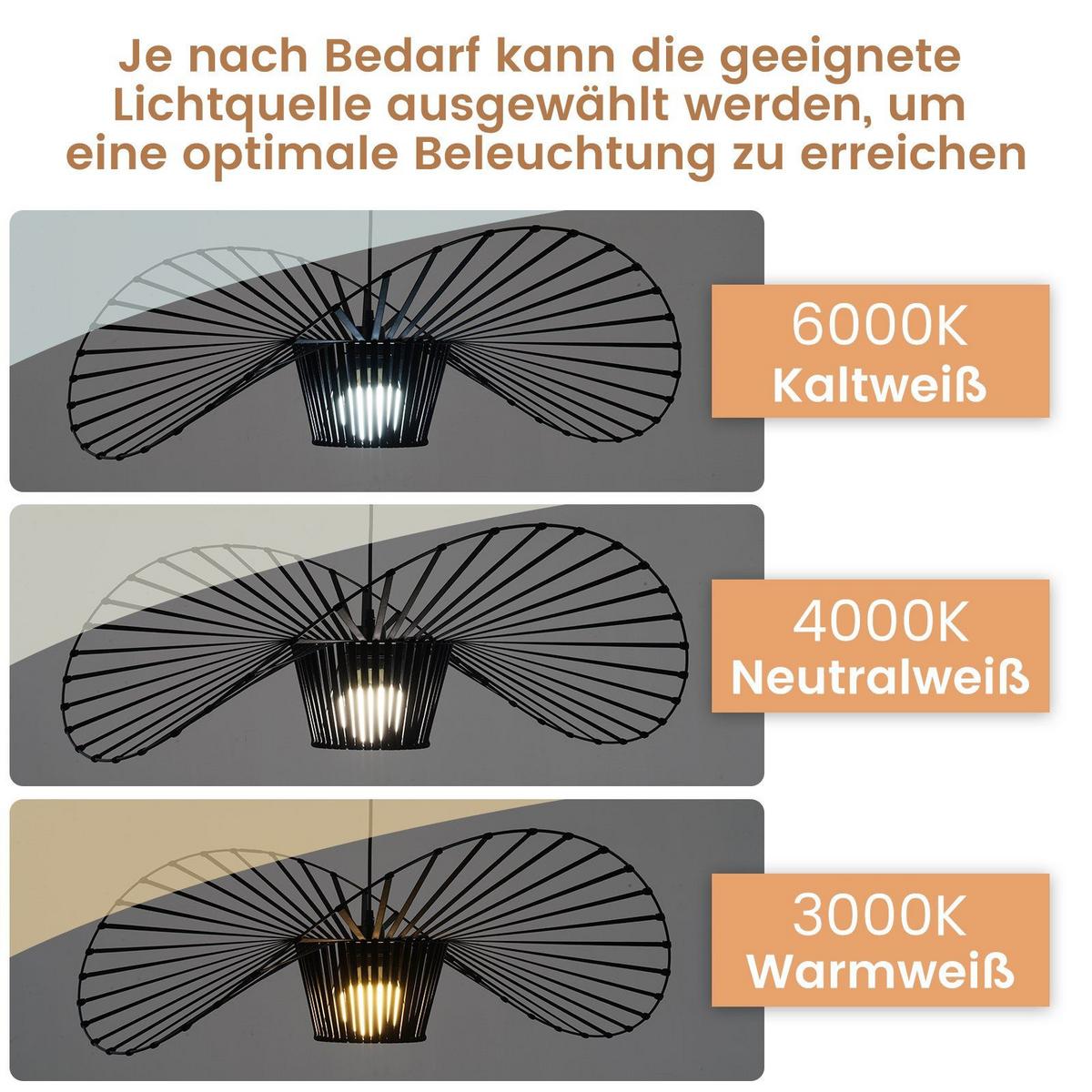 HÄNGELEUCHTE Sonngard 120/120/150 cm - Schwarz, Textil/Metall (120/120/150cm) - ZMH