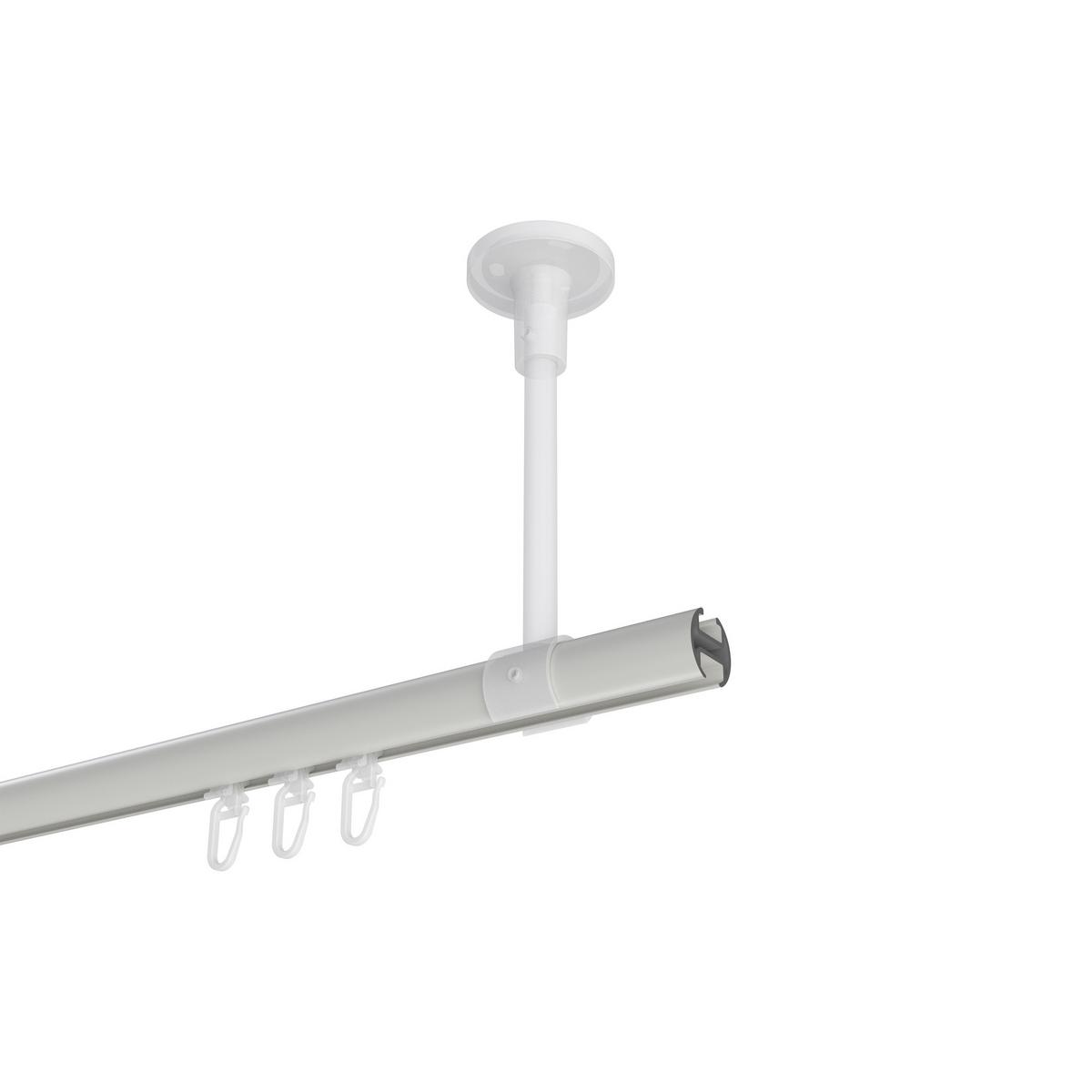 GARDINENSTANGE INNENLAUF Sonette Savio 420 cm (geteilt in 3 x 140 cm), 1-läufig, 20 mm Ø Weiß - Weiß, Metall (420cm) - INTERDECO