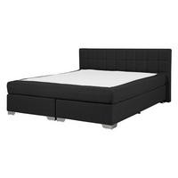 BOXSPRINGBETT 140/200cm Schwarz Admiral - Schwarz, Textil (140/200cm) - Beliani