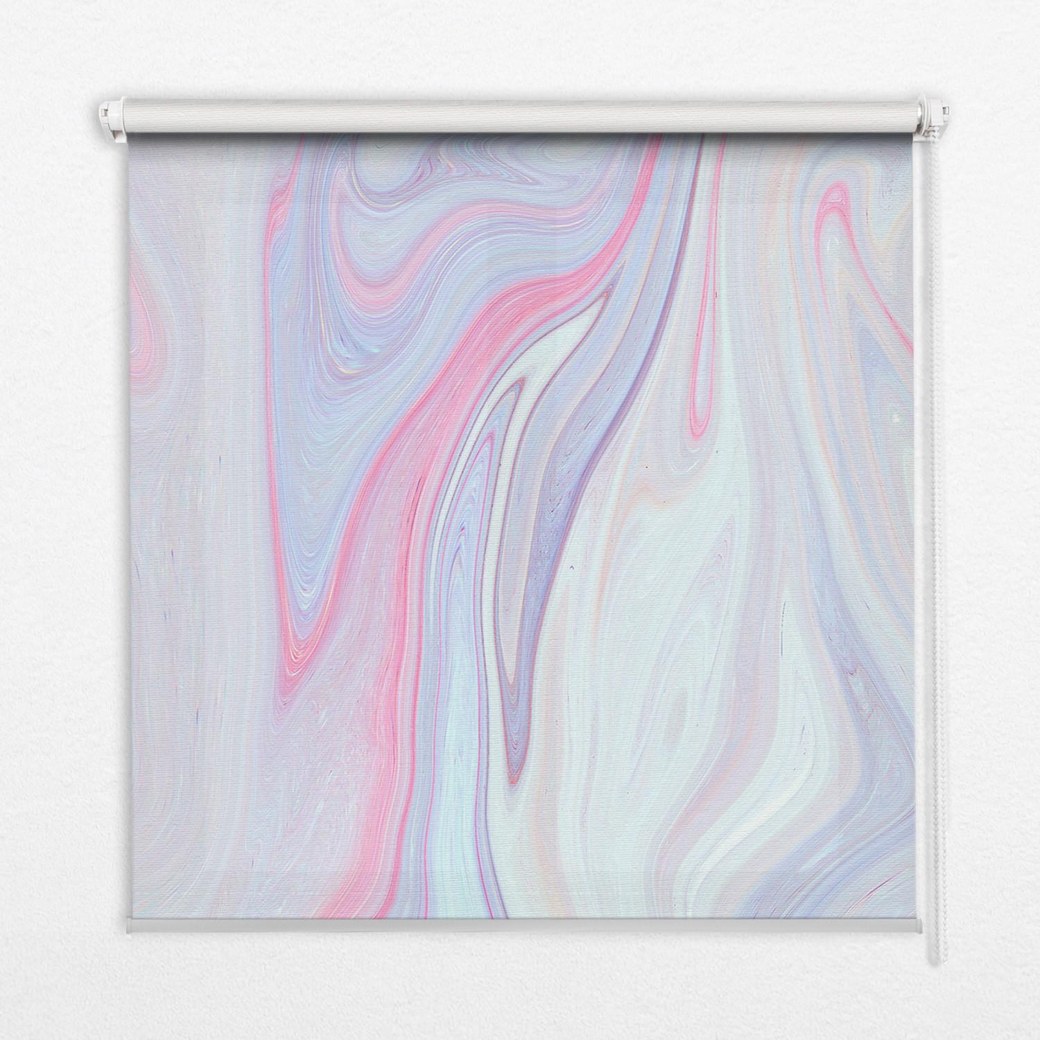 INNENROLLO - Fensterrollo - Rollo - 100x140 cm - Bunter Farbfleck - Violett, Kunststoff (100/140/0.5cm) - TULUP
