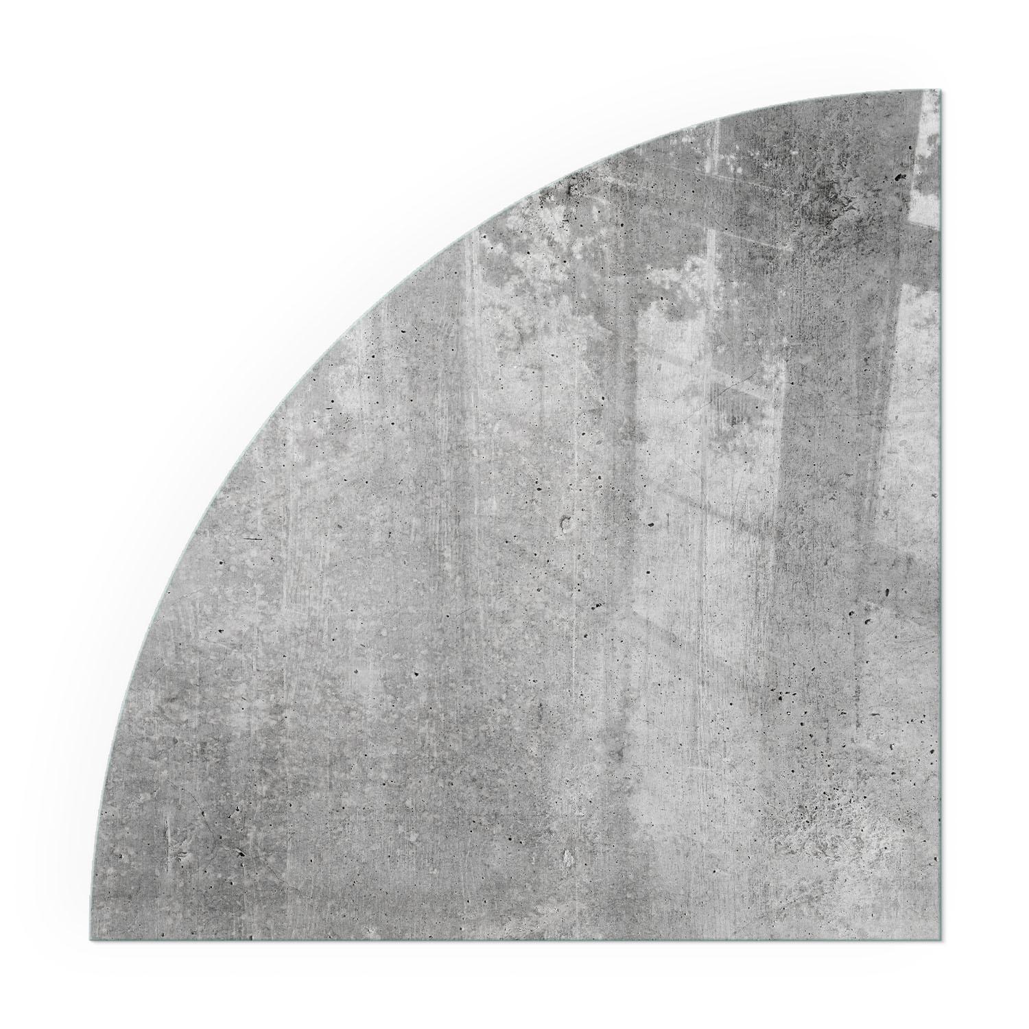 GLASPLATTE für Kamin 100x100 cm - Grau, Glas (100/100/0.4cm) - TULUP