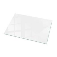 TISCHPLATTE 100x70 cm Farbe Weiß, glatt - Weiß, Glas (100/70/0.4cm) - TULUP