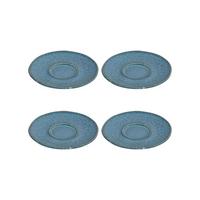 ESPRESSOUNTERTASSEN Matera blau ø 11.0 cm 4er Set - Blau, Keramik (11cm) - Leonardo Living