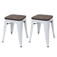 HOCKER HOLZ-SITZFLÄCHE Weiß - Weiß, Holz (39/45/39cm) - MCW