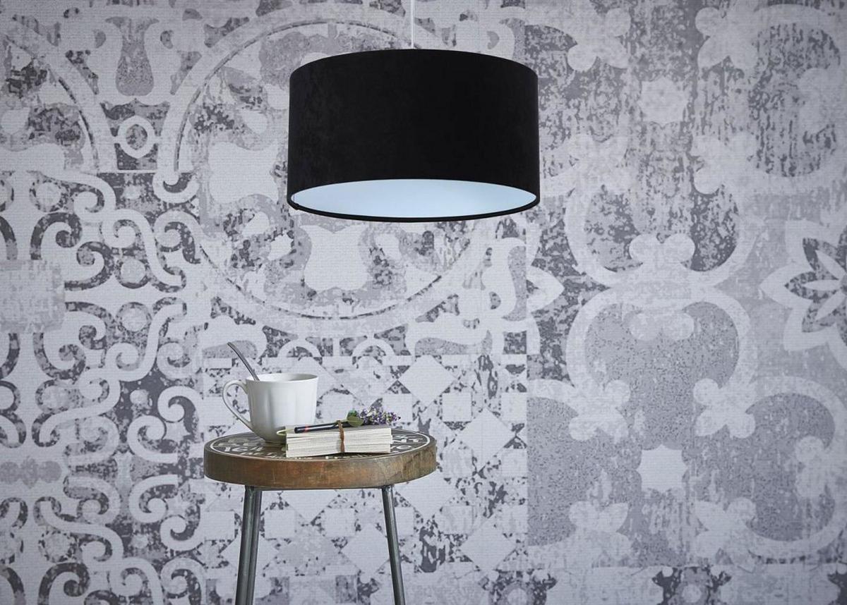 HÄNGELEUCHTE Schwarz 60/30 cm - Schwarz/Weiß, Kunststoff (60/1.1/30cm) - ONZENO