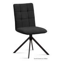 ESSZIMMERSTUHL (6er-Set) Drucy 47x91x60 Schwarz/Anthrazit - Anthrazit/Schwarz, Kunststoff (60/91/47cm) - 58aufmkessel