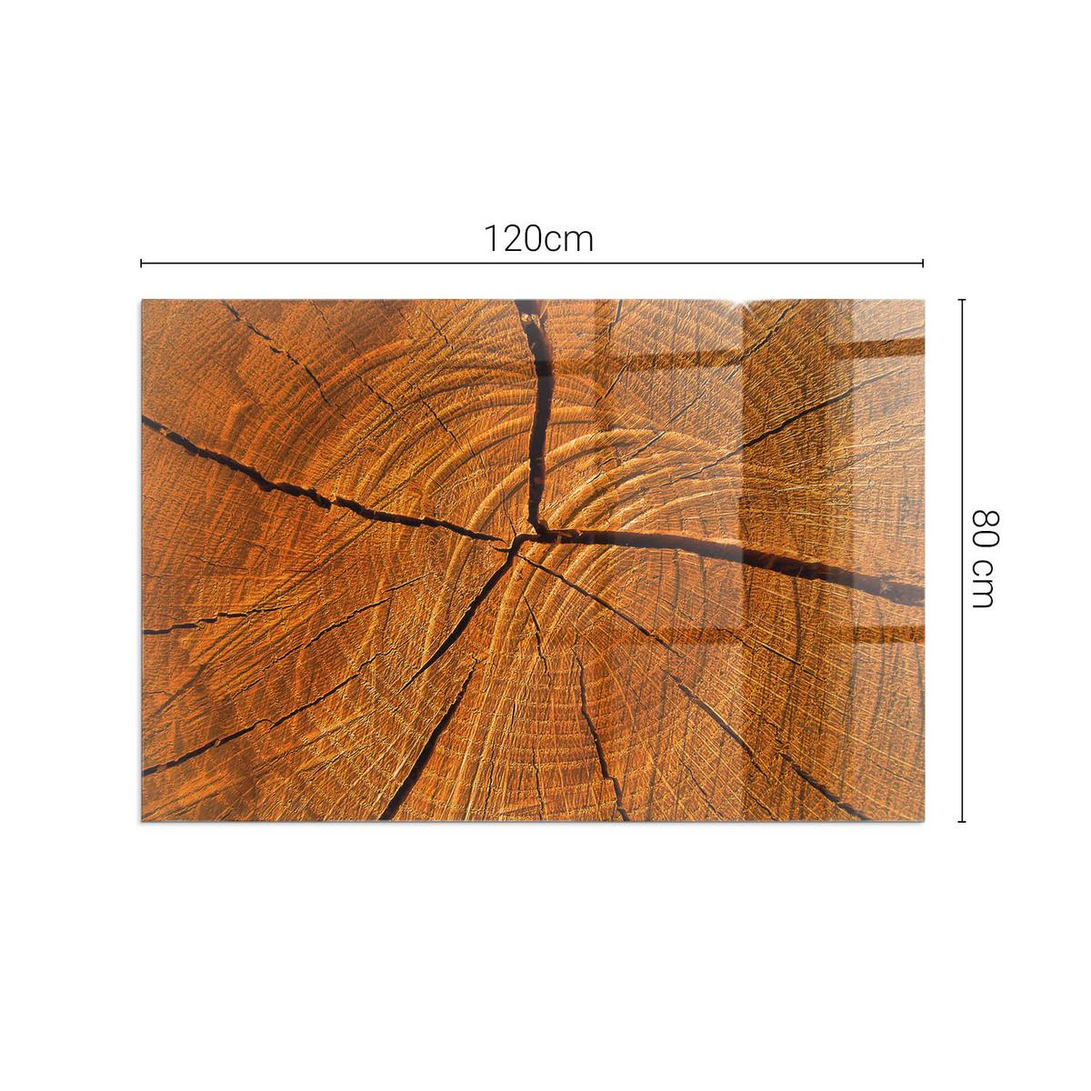 GLASPLATTE für Kamin 120x80 cm - Orange, Glas (120/80/0.4cm) - TULUP