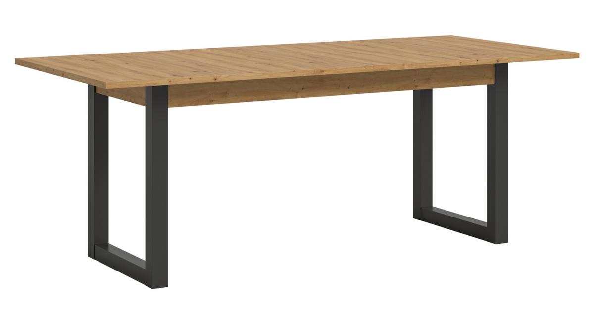 ESSTISCH Eiche, grau 150 - 190 cm, Küchentisch ausziehbar - Eiche Artisan/Grau, Holzwerkstoff (150/90/76cm) - Inn.Furn