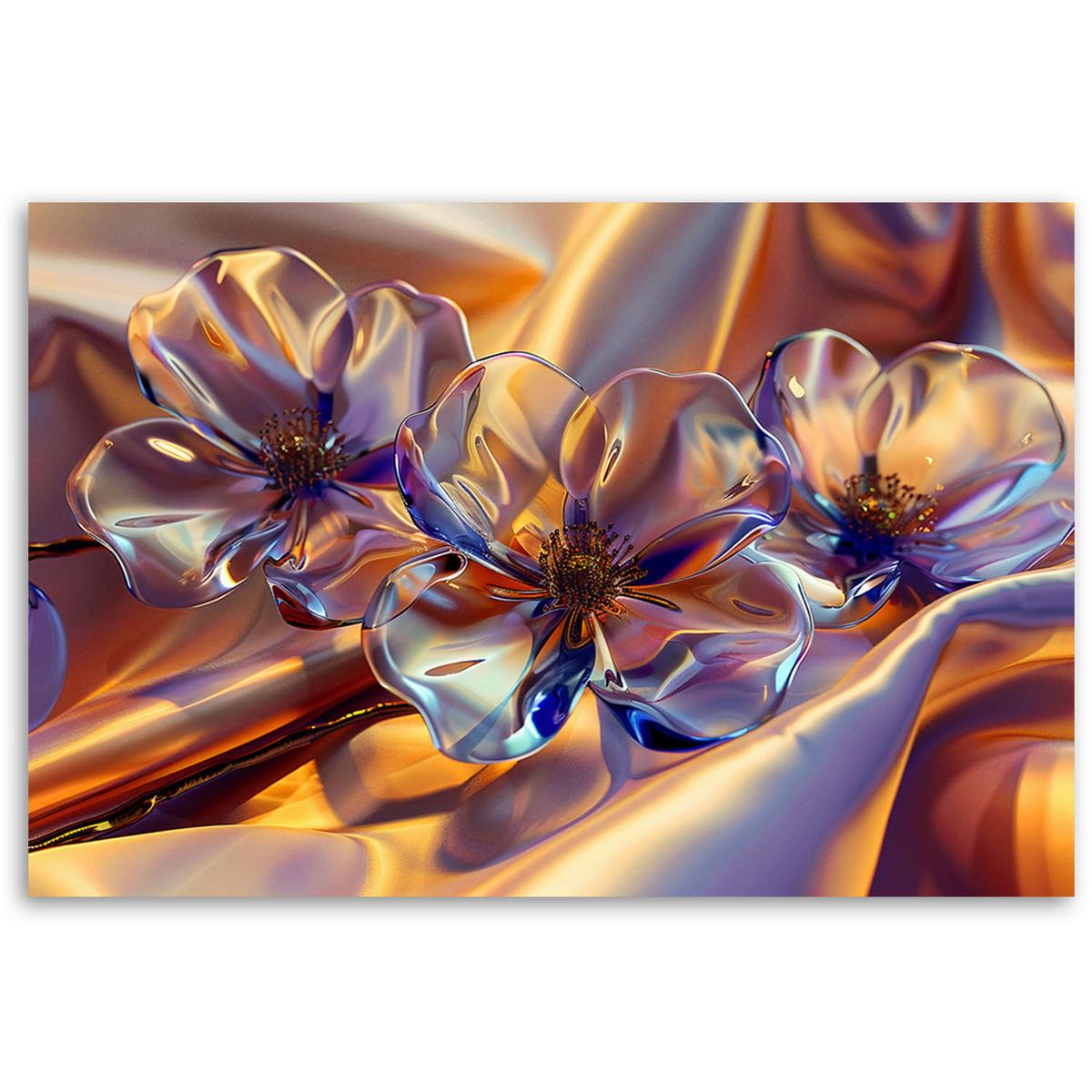 KUNSTDRUCK Gold 60/40 cm - Goldfarben, Textil (60/40cm) - KUNSTLOFT