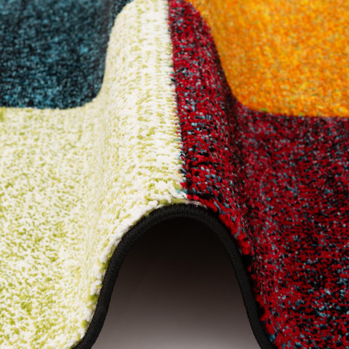 DESIGNER TEPPICH MAUI MODERN KARO - Multicolor, Textil (120/170cm) - Pergamon