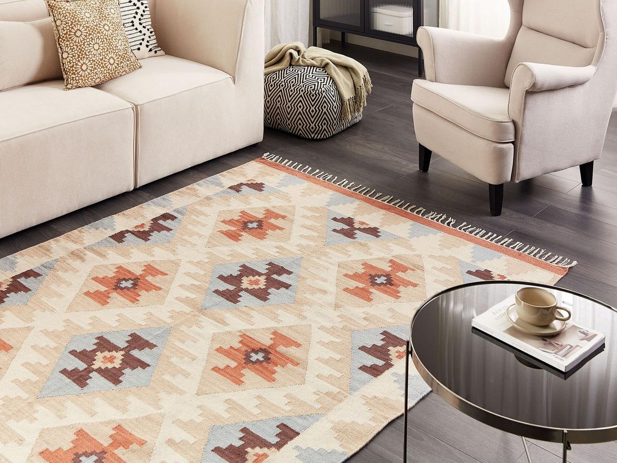 KELIM-TEPPICH Dilijan 230/160 cm - Multicolor, Textil (160/230cm) - Beliani