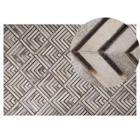 KURZFLOR-TEPPICH Tekir 200/140 cm - Beige, Fell (140/200cm) - Beliani