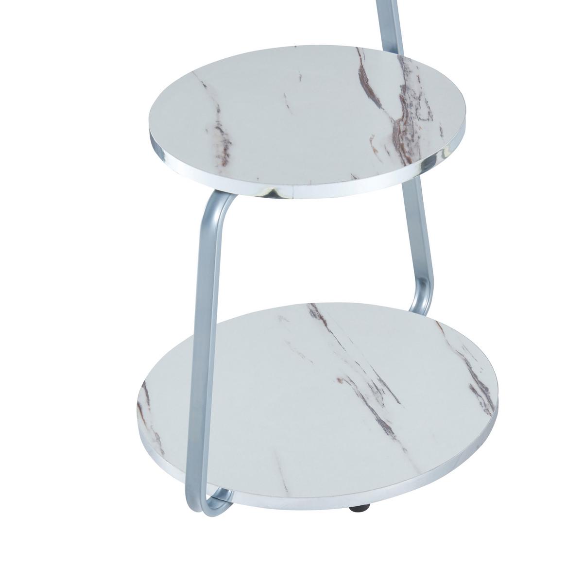BEISTELLTISCH Sipoo - Weiß, Holzwerkstoff (37/46/74cm) - [en.casa]