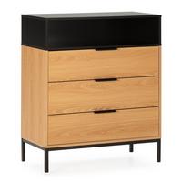 KOMMODE 80/95/40 Nieve Eichenfarbe - Honigeiche, Holzwerkstoff (80/95/40cm) - VS Venta-stock