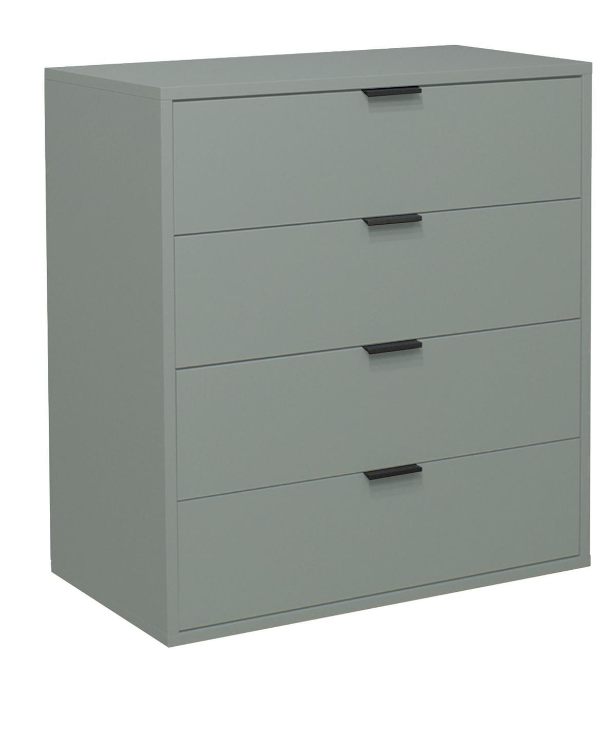 KOMMODE Erna 81x45x87 Pinie Green matt Lack - Grün, Holzwerkstoff (81/87/45cm) - 58aufmkessel