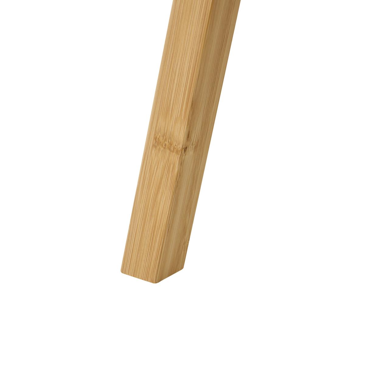 BARHOCKER 2er-Set Bambus Hellbraun Ancelle - Hellbraun/Braun, Holz (40/65/40cm) - Beliani