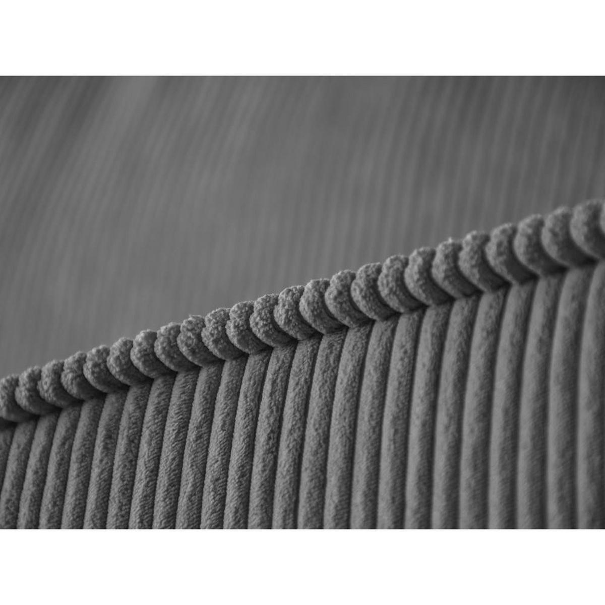 ECKSCHLAFSOFA mit Schlaffunktion Hektor, 247 cm, Ottomane 70 cm, grau - Schwarz/Grau, Kunststoff/Textil (247/152cm) - Beautysofa