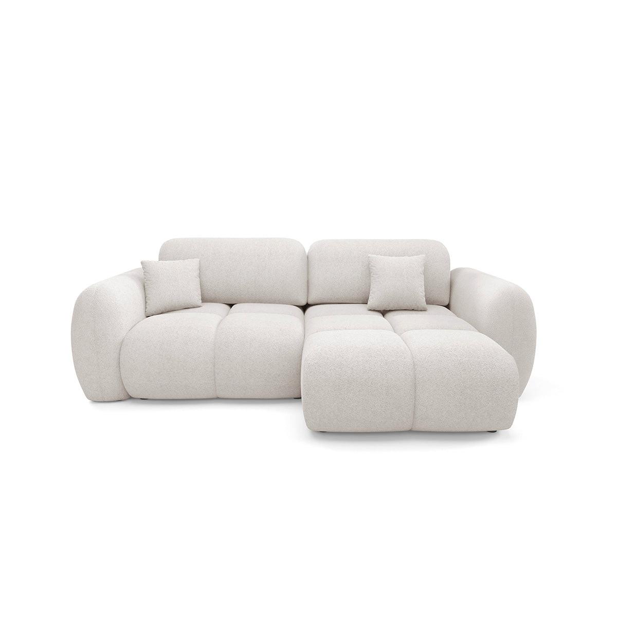 ECKSOFA Livio 3 Sitzplätze Weiß - Weiß, Holz (270/165cm) - Petits-meubles