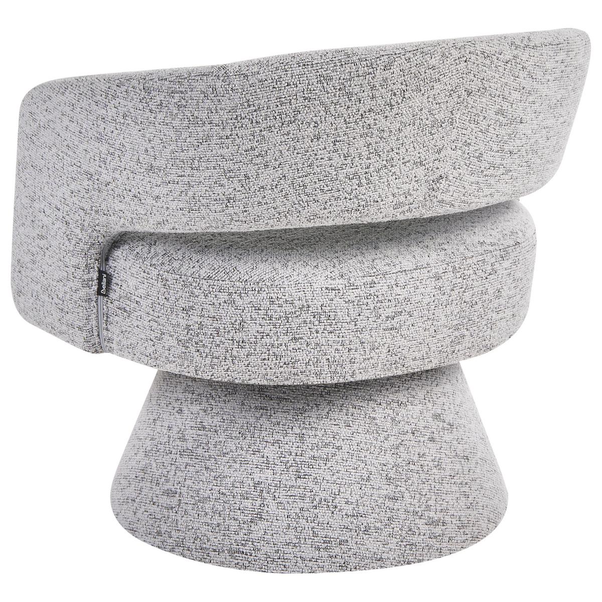 DREHSESSEL Grau Eidal - Grau, Textil (68/71/68cm) - Beliani