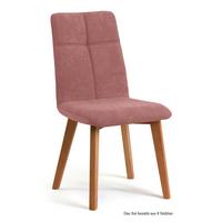 ESSZIMMERSTUHL (8er-Set) Dillian 47x92x60 Eiche geölt/Rosewood - Eichefarben/Dunkelrosa, Kunststoff (60/92/47cm) - 58aufmkessel