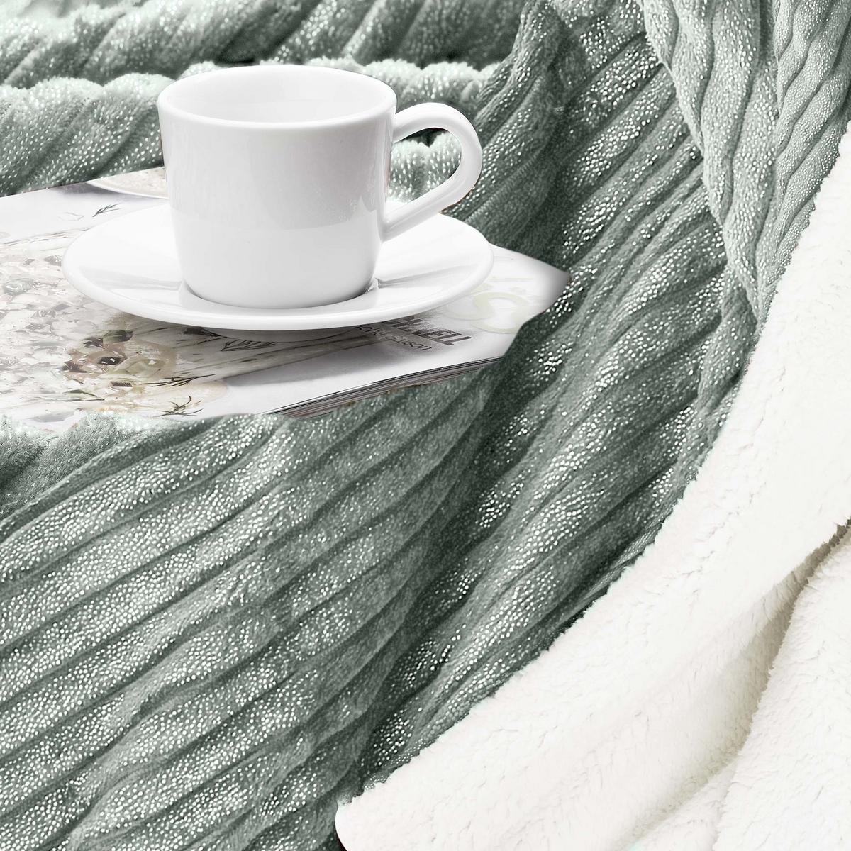 DECKE Elisa 150/200 cm Hellgrau - Grau, Textil (150/200cm) - Beautissu 