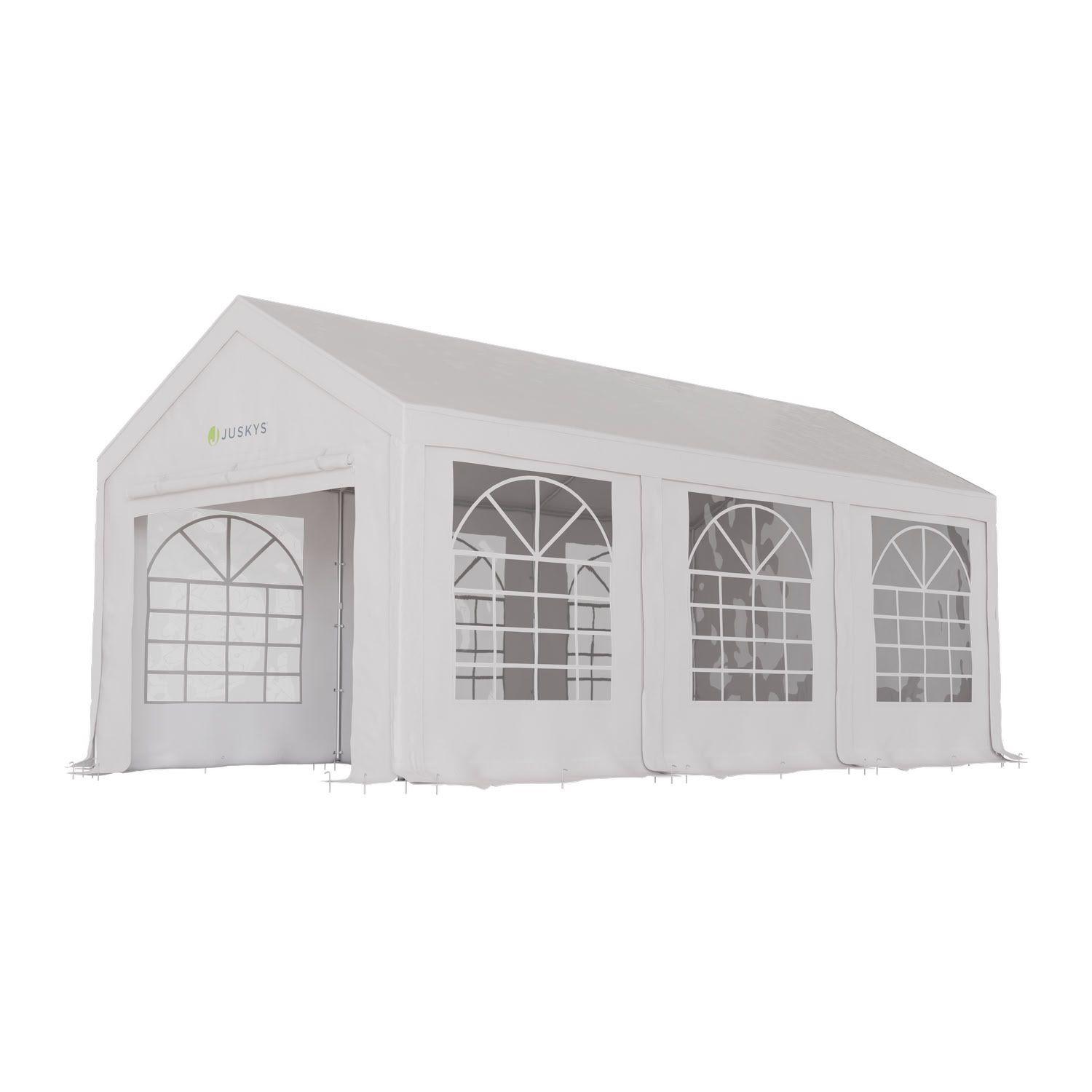 FESTZELT Partyzelt Gala weiß 3x6 m - Weiß, Kunststoff (300/280/600cm) - Juskys