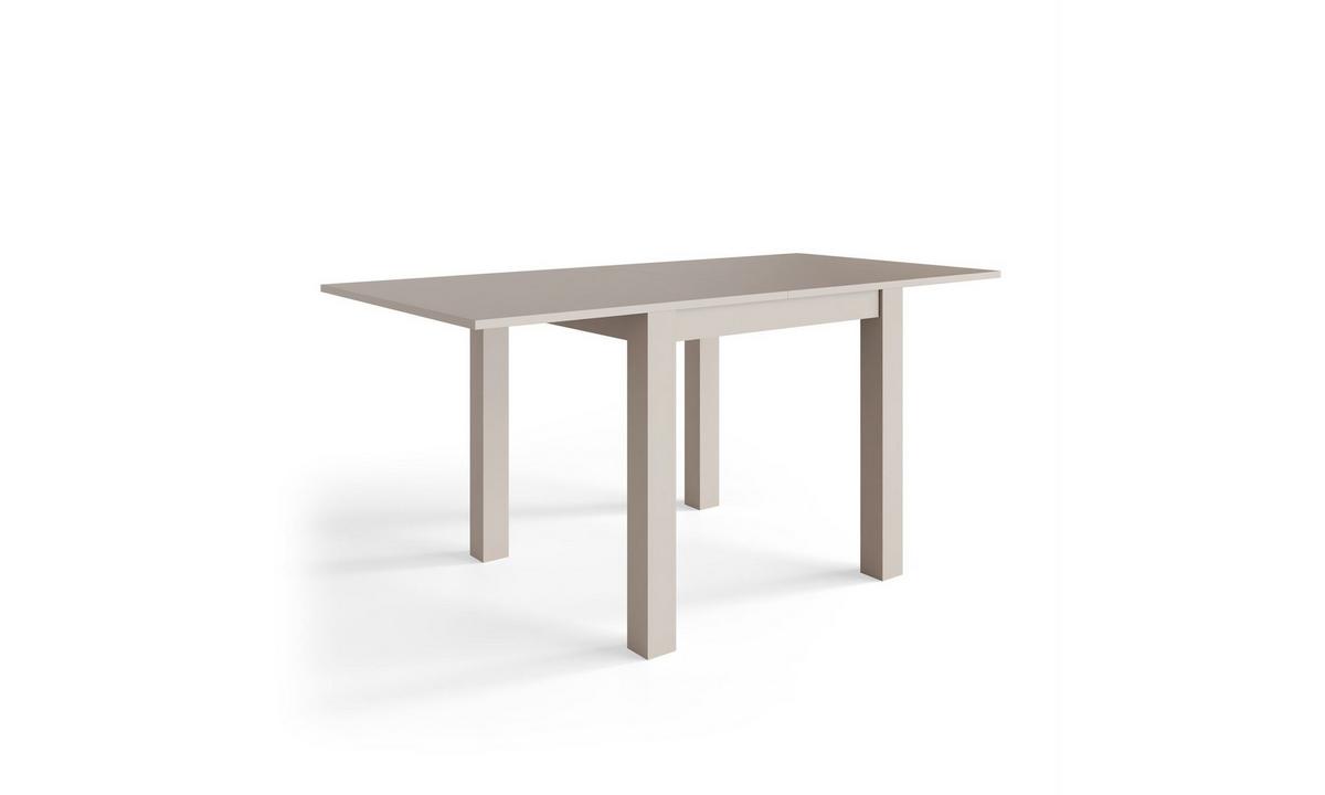 ESSTISCH VIGO 80–160/80/78,5 cm Kaschmir ausklappbar - Kaschmir, Holzwerkstoff (80/80/78.5cm) - Lookway