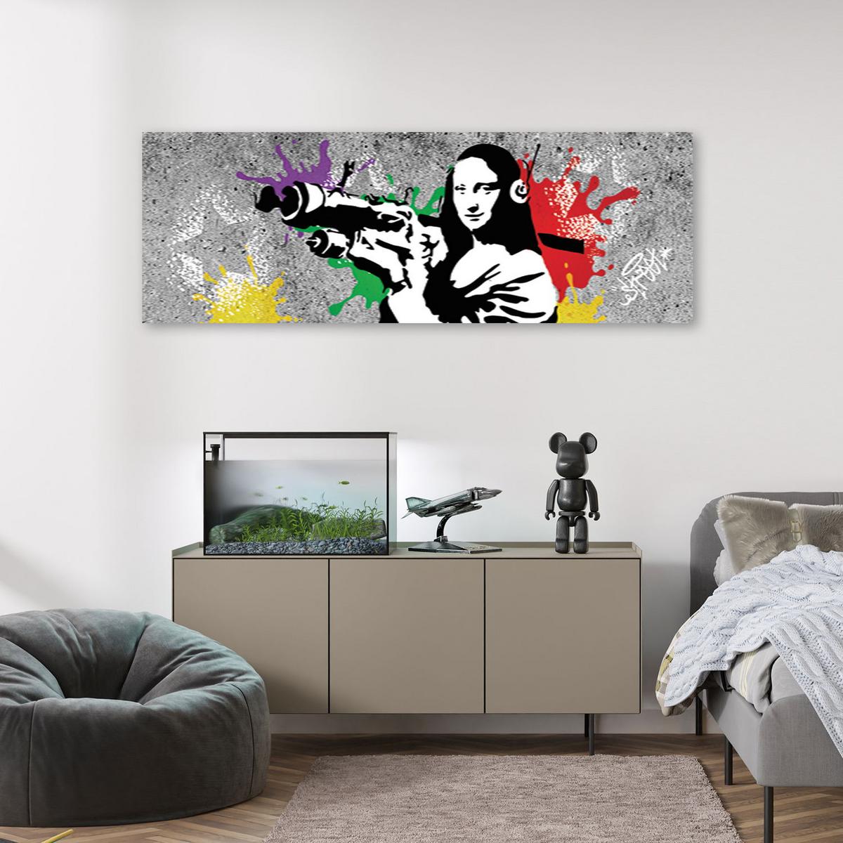 KUNSTDRUCK Grau 120/40 cm - Grau, Textil (120/40cm) - KUNSTLOFT