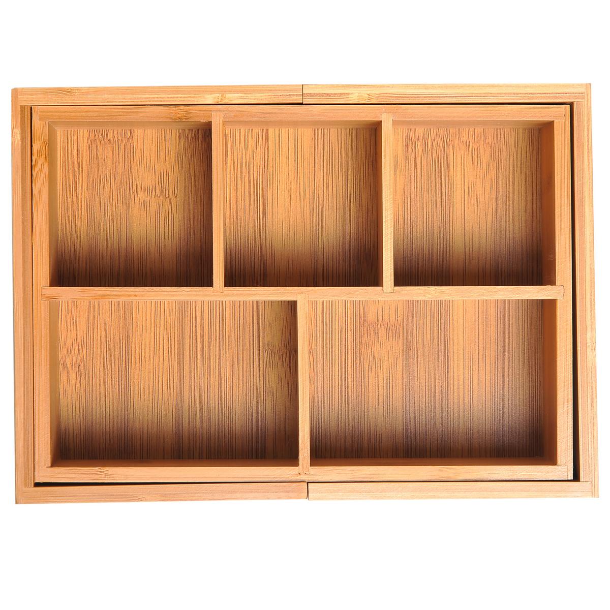AUFBEWAHRUNGSBOX Bambus Natur - Naturfarben, Holz (17.6/7/24.6cm) - HOMCOM