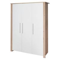 KLEIDERSCHRANK Malo - Weiß, Holzwerkstoff (118/190/52cm) - Roba