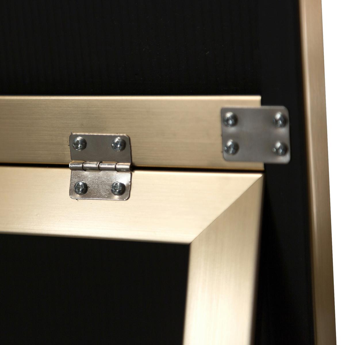 STANDSPIEGEL Barletta - Goldfarben, Glas/Kunststoff (35/150.6/150cm) - [en.casa]