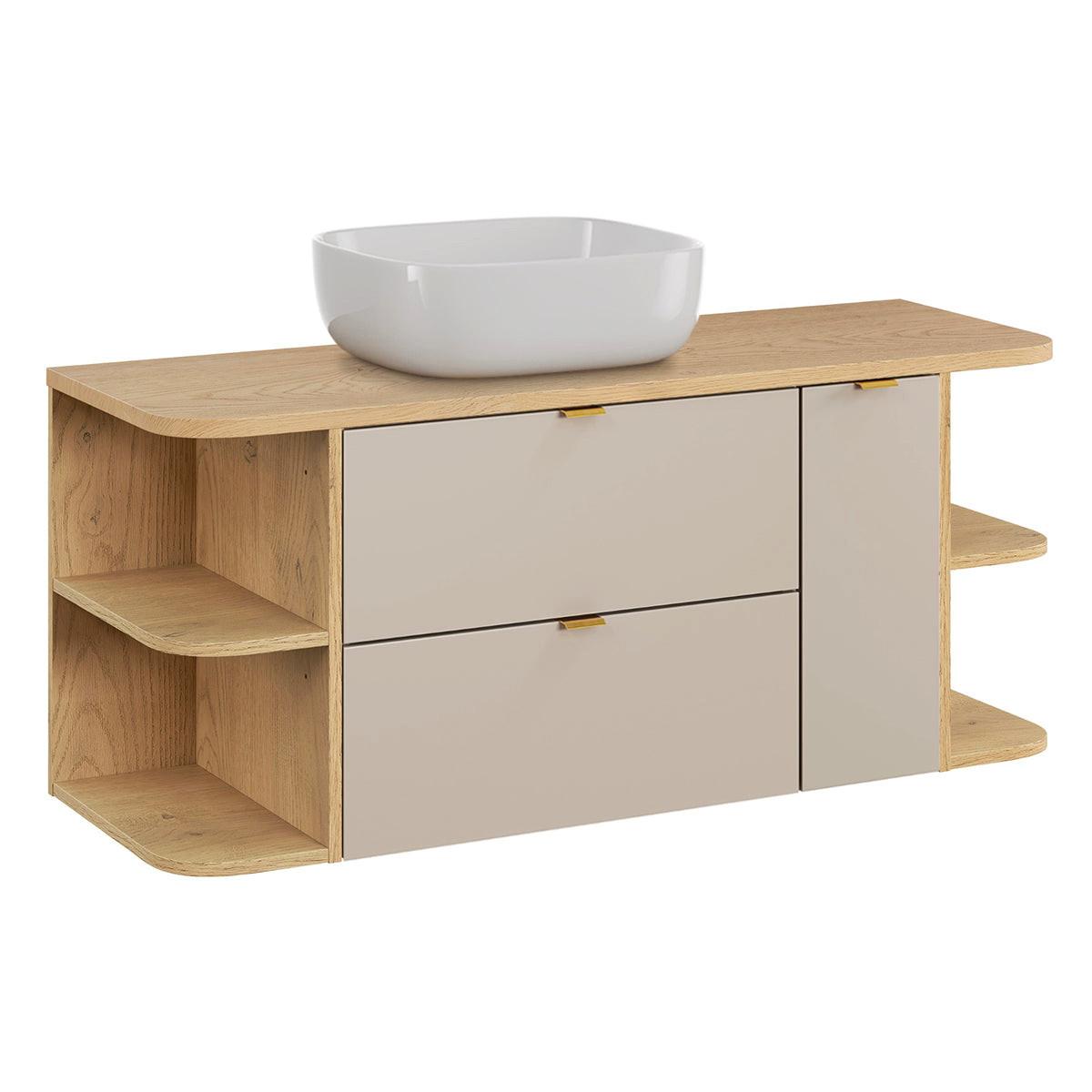 WASCHTISCH 120.4cm Azel Kaschmir - Kaschmir, Holzwerkstoff (120.4/52/46cm) - Petits-meubles