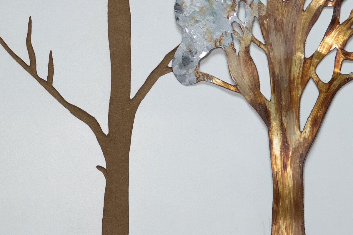 HOLZBILD Braun 120/40 cm - Braun, Holz (3.57/40cm) - KUNSTLOFT