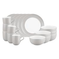 FRÜHSTÜCKS-SET Liberty Pure Colors New Grey 18-tlg. - Grau, Keramik (2/2/2cm) - Seltmann Weiden