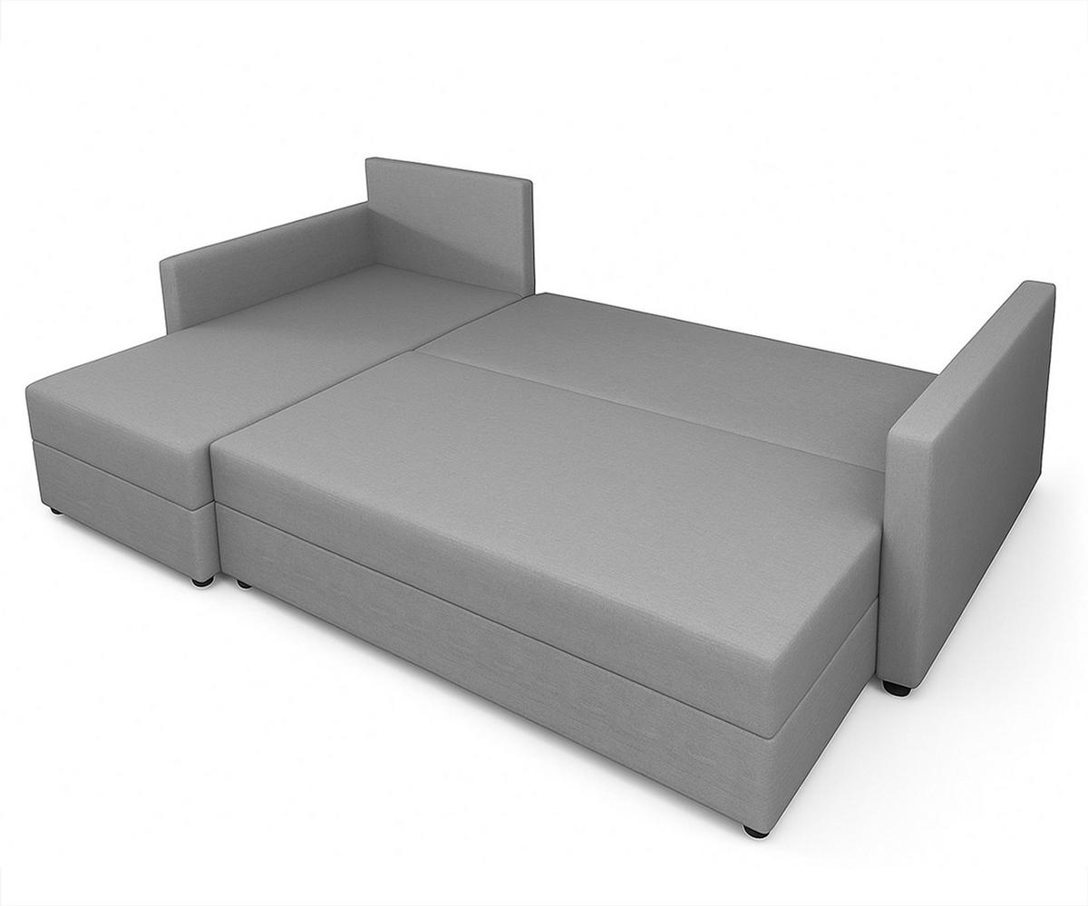 ECKSOFA L Form Dolceo Gelb 226/140/78 cm – Schlaffunktion Universell Rechts Links - Gelb/Schwarz, Kunststoff/Textil (226/140cm) - AX Living