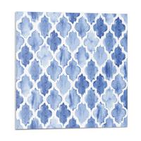 WANDPANEEL 20 Stück 20x20 cm selbstklebend Zanthor - Blau, Kunststoff (20/1.6/20cm) - Wallfluent