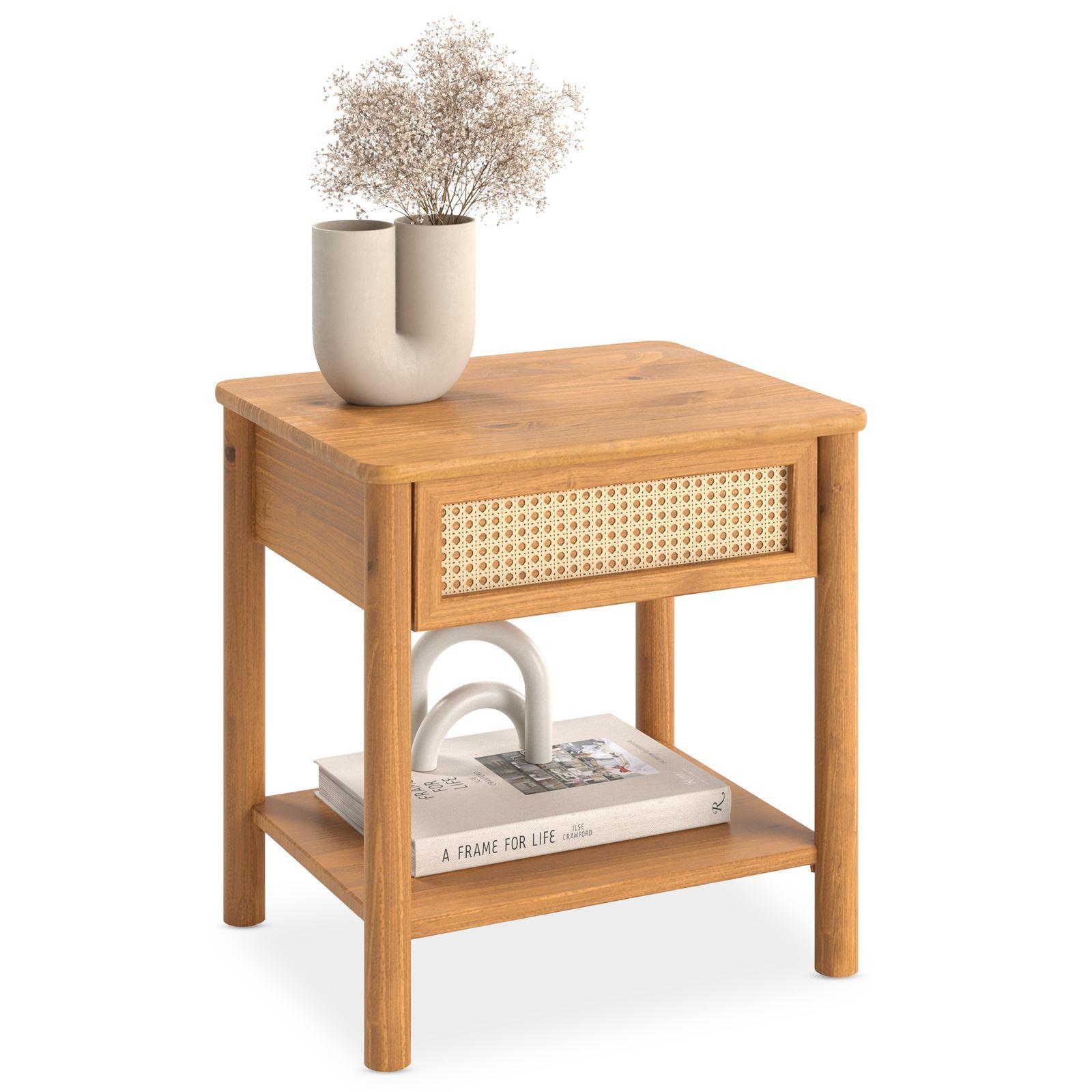 NACHTKOMMODE CEFIRA Eiche - Eichefarben, Holz (50/51/41cm) - IDIMEX