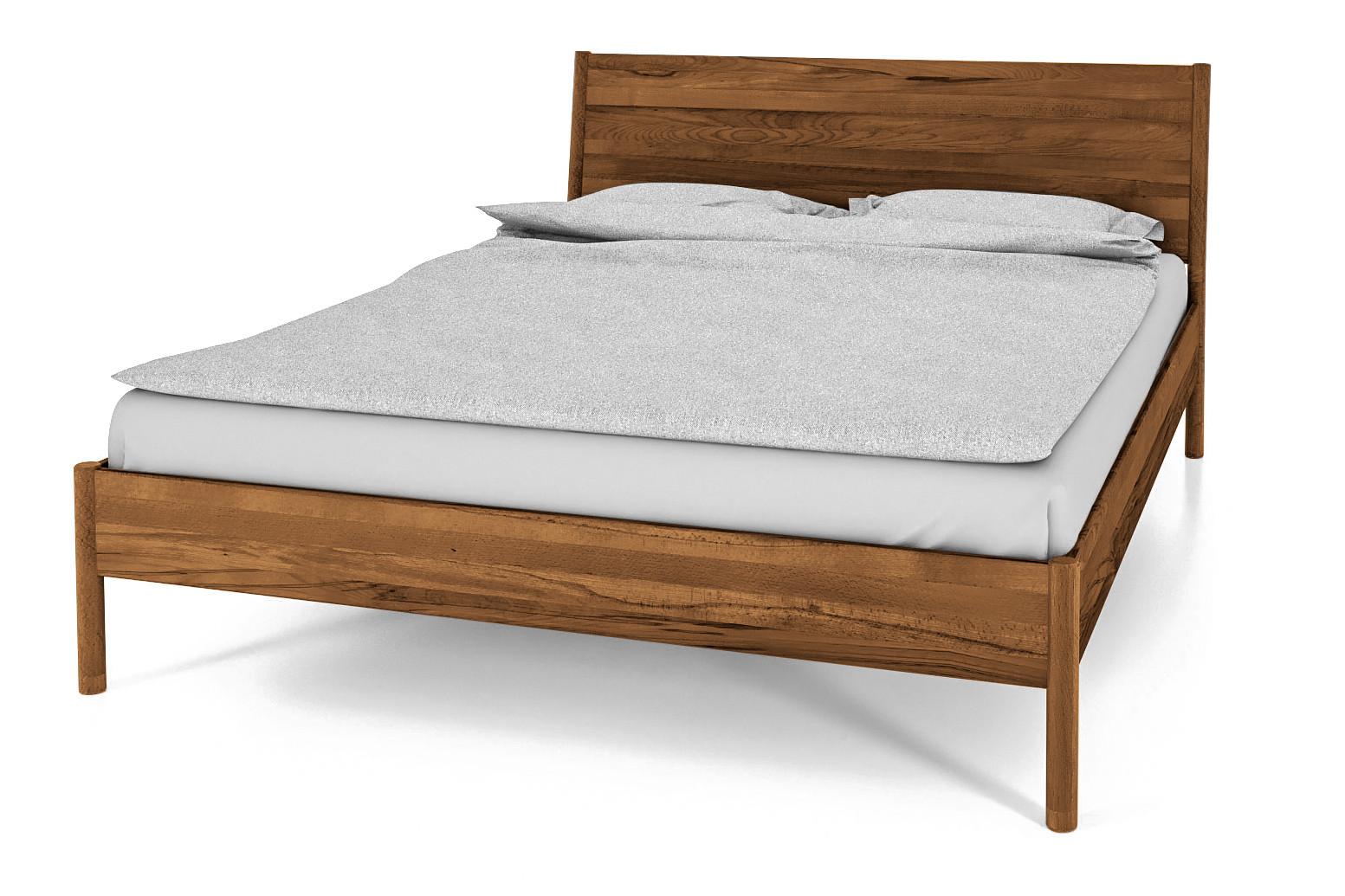 BETTGESTELL INA 140x200 Wildeiche - Alteiche, Holz (140/200cm) - byoak