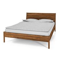 BETTGESTELL INA 160x190 Wildeiche - Alteiche, Holz (160/190cm) - byoak