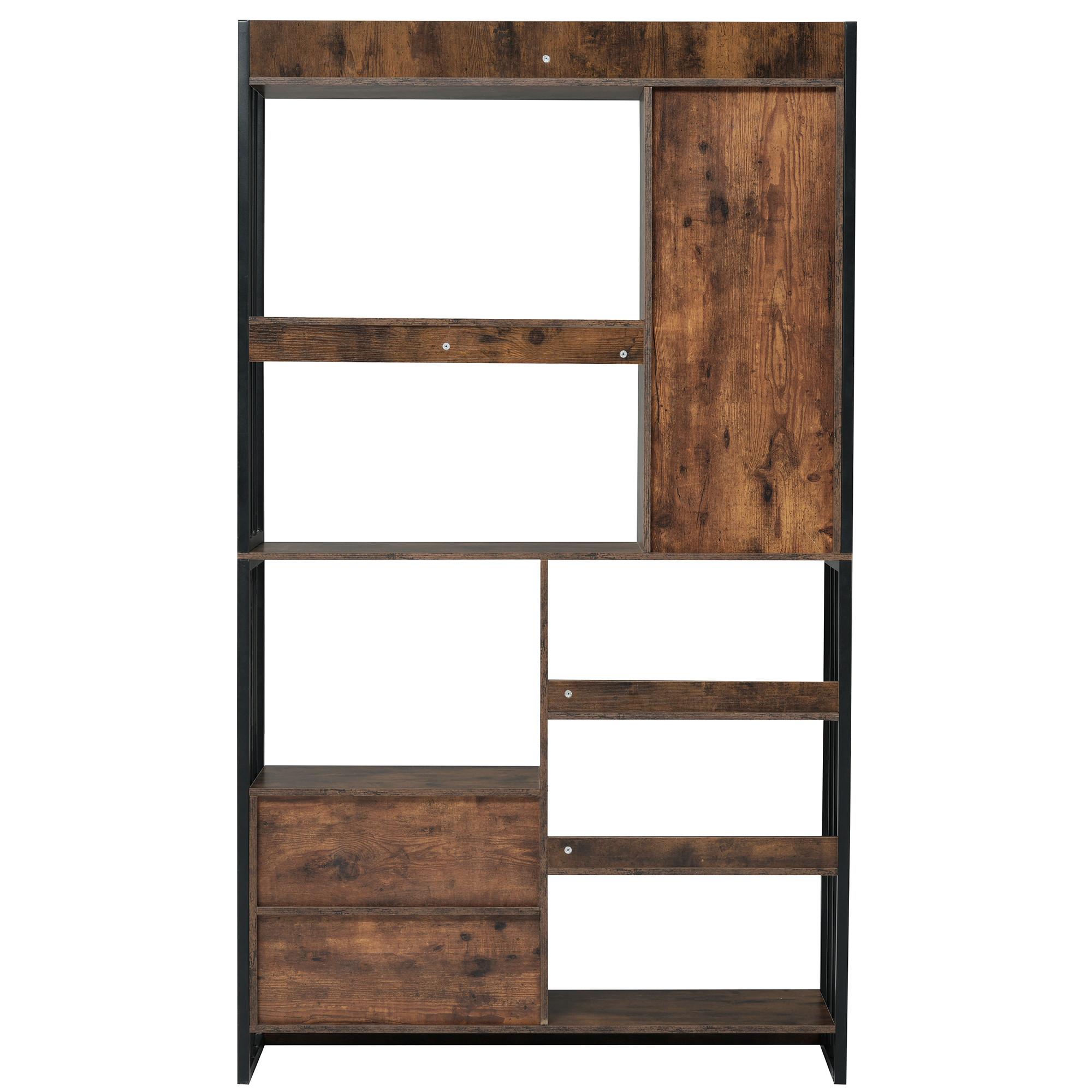 BÜCHERREGAL Braun 100-30-173,5 cm - Braun, Holzwerkstoff (30/173.5/100cm) - Urban Meuble